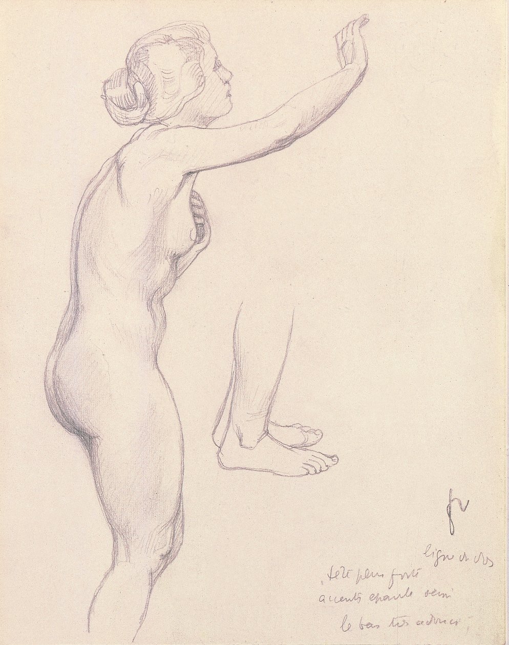 Studium dla Perseusza i Andromedy, 1918 autorstwa Felix Edouard Vallotton