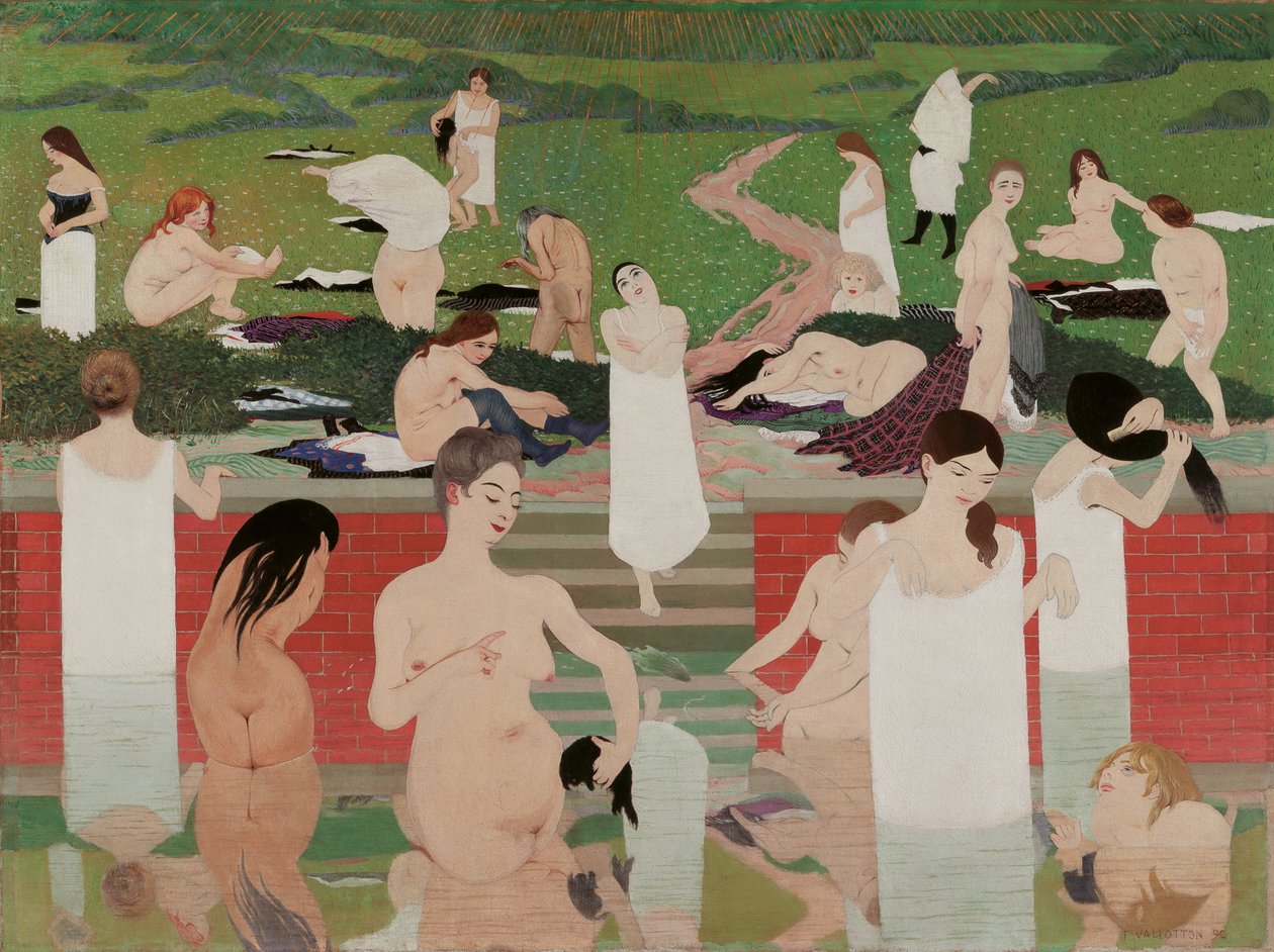 Kąpiel: letni wieczór Kąpiel w letni wieczór, 1892-1893 autorstwa Felix Edouard Vallotton