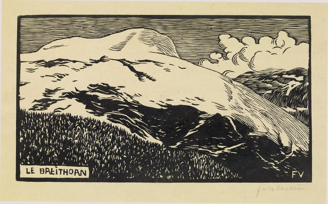Breithorn, 1892 autorstwa Felix Edouard Vallotton