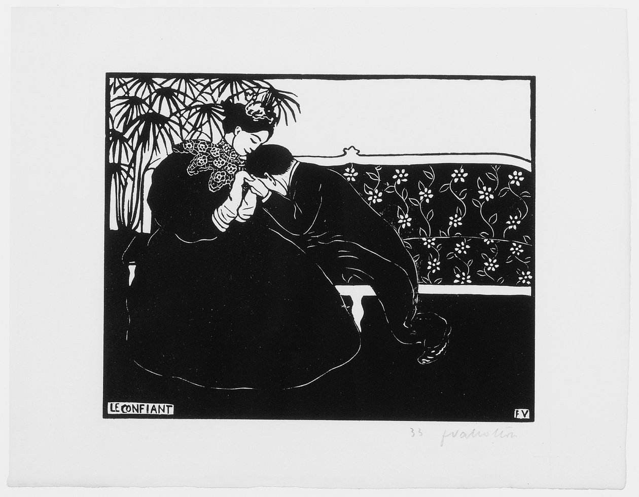 Powiernik, 1895 autorstwa Felix Edouard Vallotton