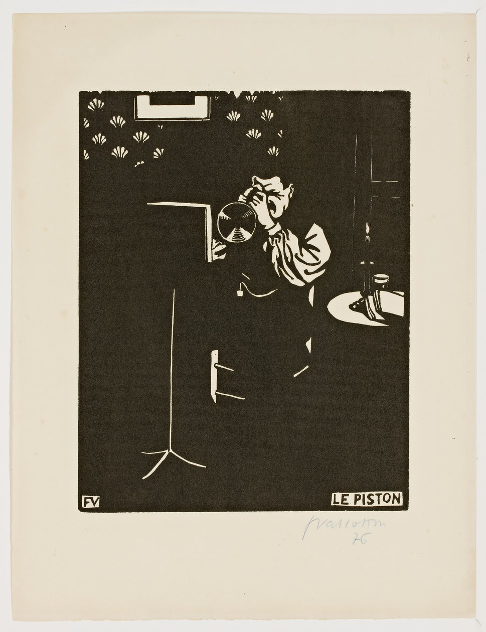 Kornet z serii „Instrumenty muzyczne”, 1896-97 autorstwa Felix Edouard Vallotton