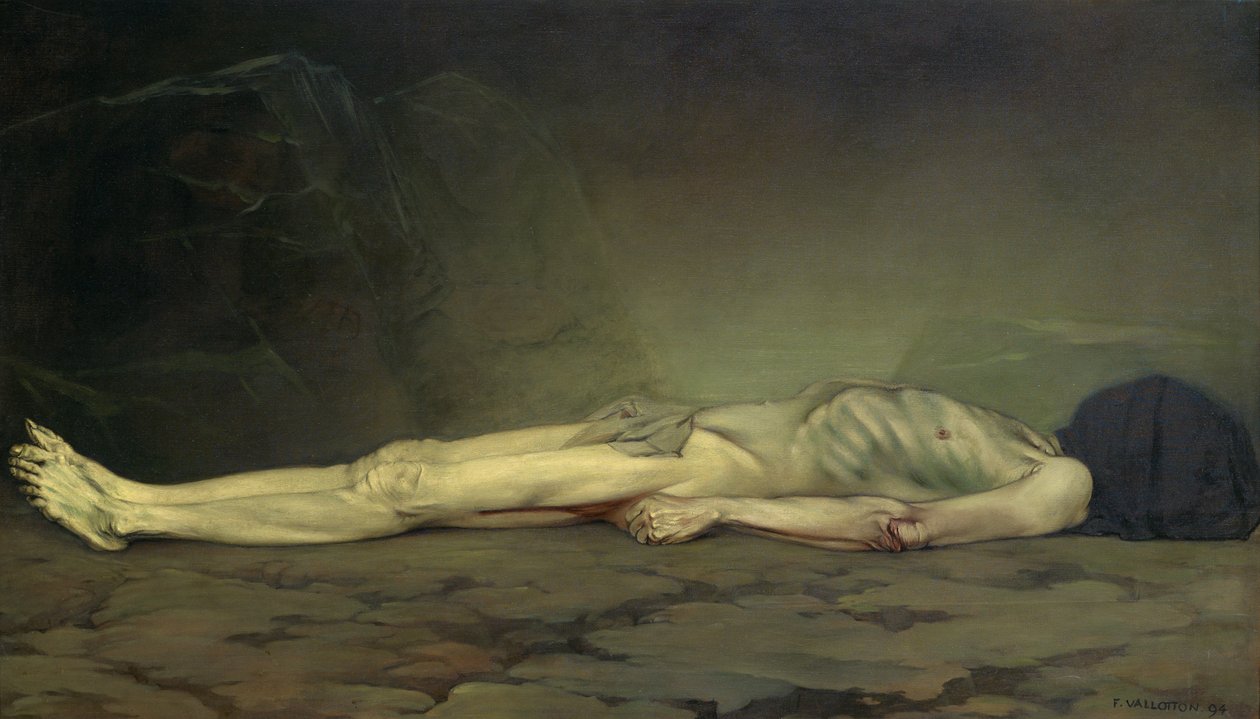 Zwłoki autorstwa Felix Edouard Vallotton