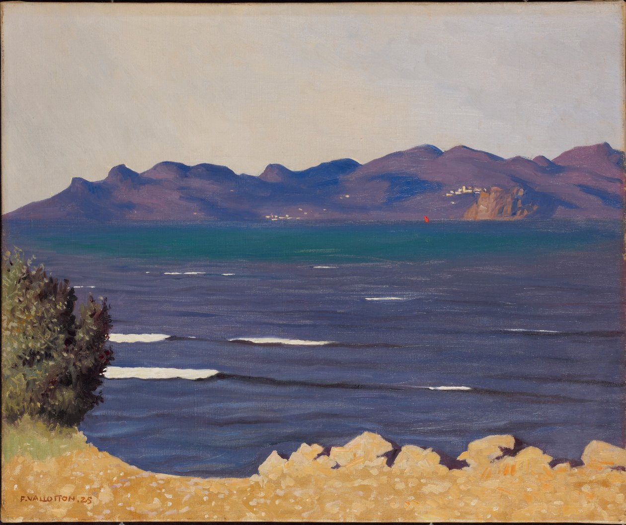 Esterel i zatoka Cannes, 1925. autorstwa Felix Edouard Vallotton