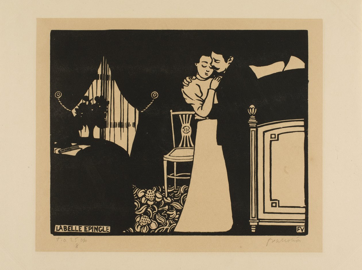 Fine Pin, płyta trzecia z Intimacy, 1898 autorstwa Felix Edouard Vallotton