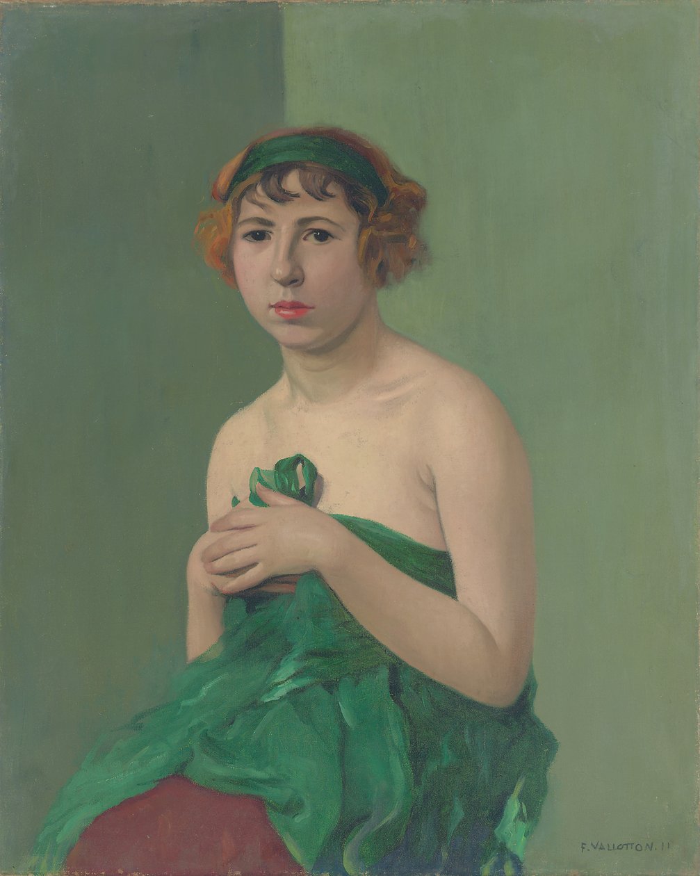 Zielona wstążka, 1911 autorstwa Felix Edouard Vallotton