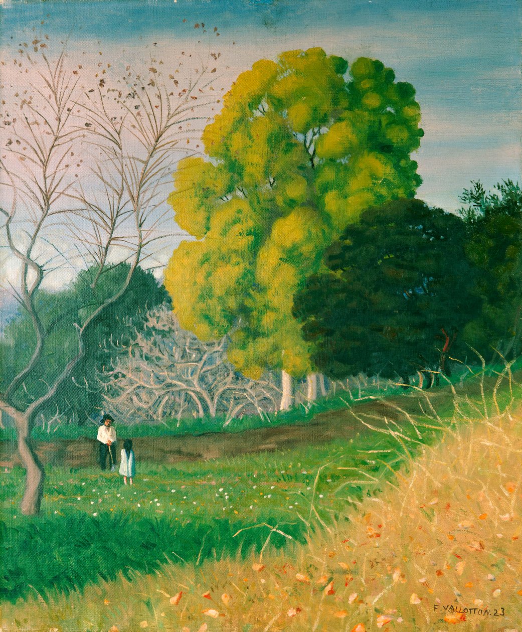 Zielone drzewo, Cagnes, 1924 autorstwa Felix Edouard Vallotton