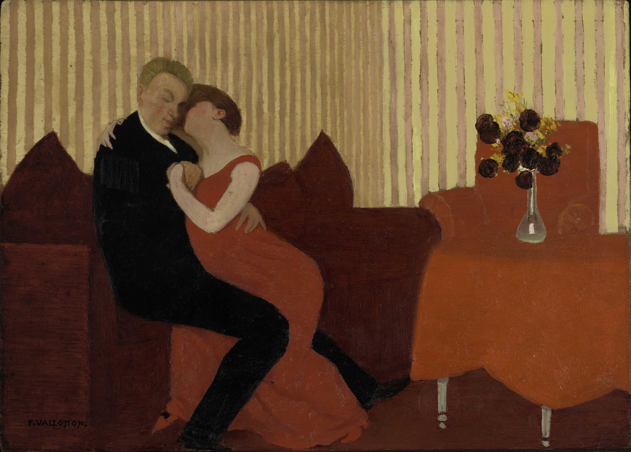 Kłamstwo Kłamstwo, 1897. autorstwa Felix Edouard Vallotton