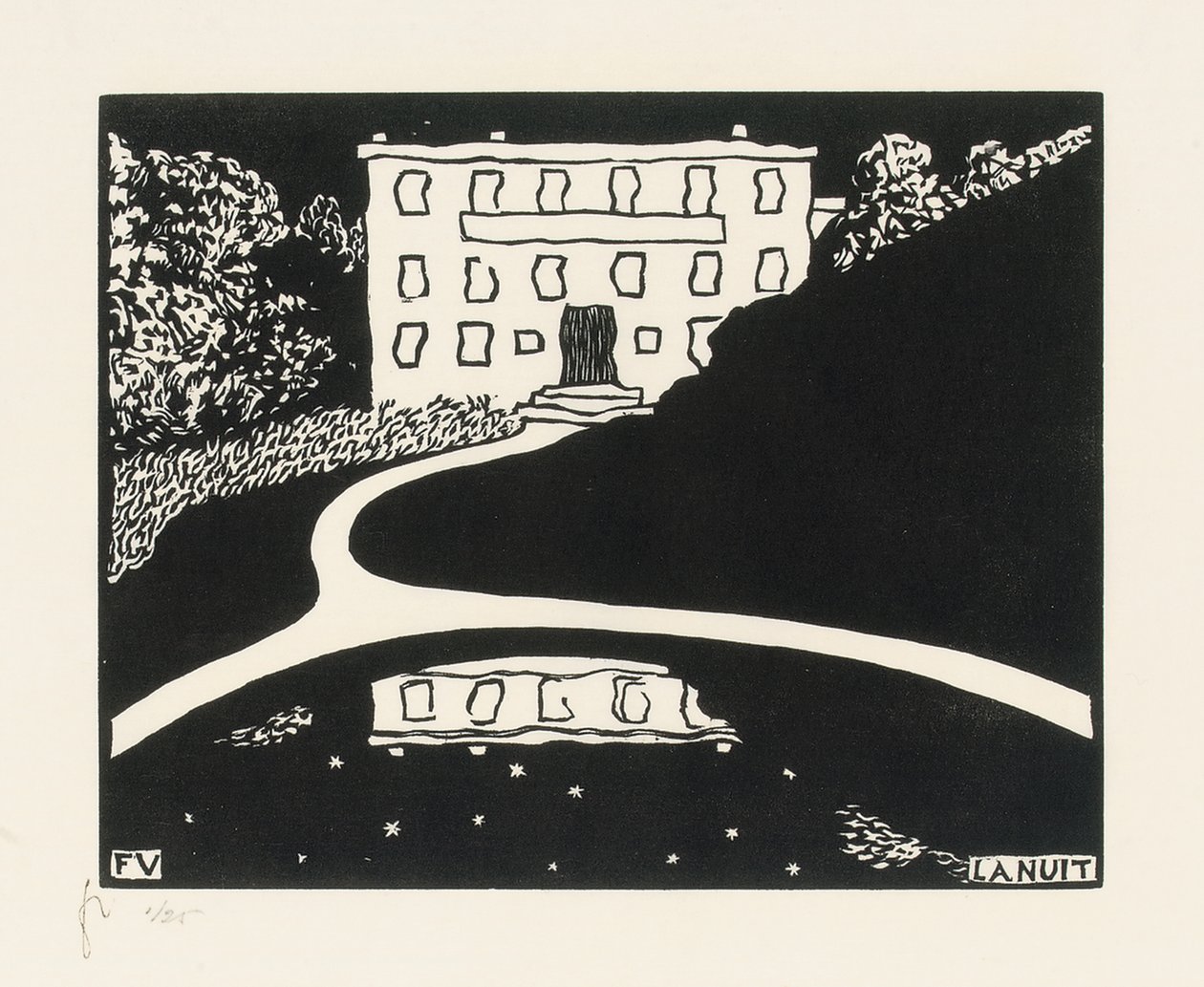 Noc autorstwa Felix Edouard Vallotton