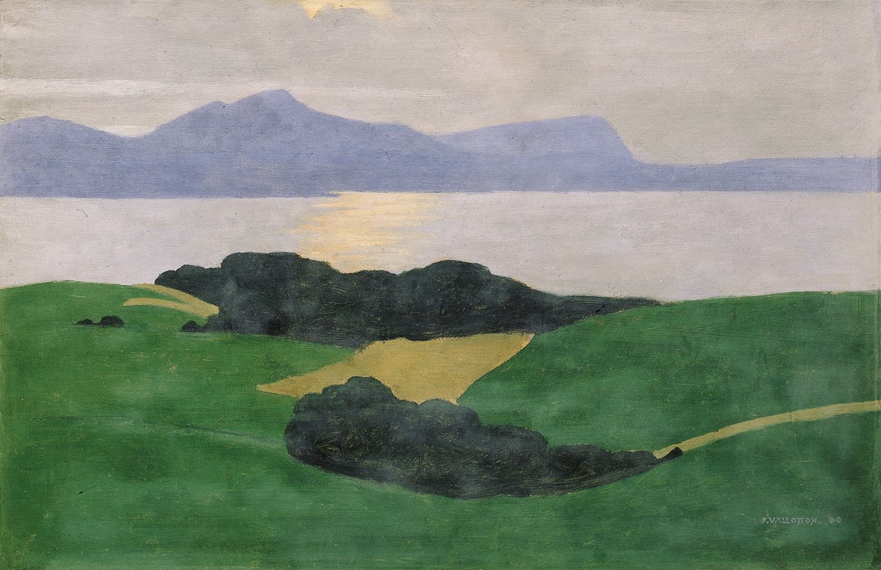 Saleve i jezioro, 1900 autorstwa Felix Edouard Vallotton