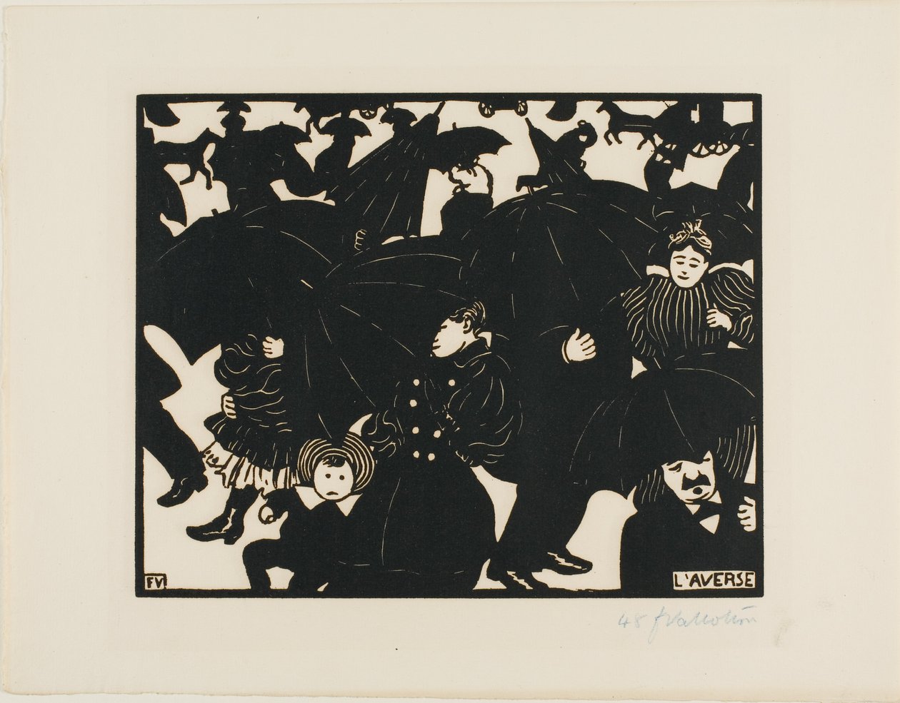 Prysznic autorstwa Felix Edouard Vallotton