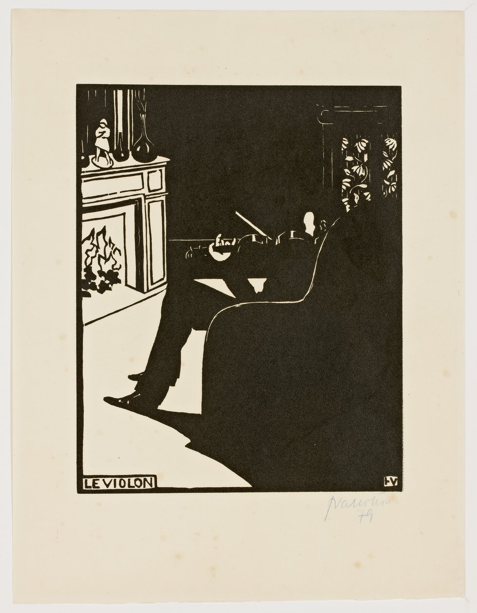 Skrzypce z serii „Instrumenty muzyczne”, 1896-97 autorstwa Felix Edouard Vallotton