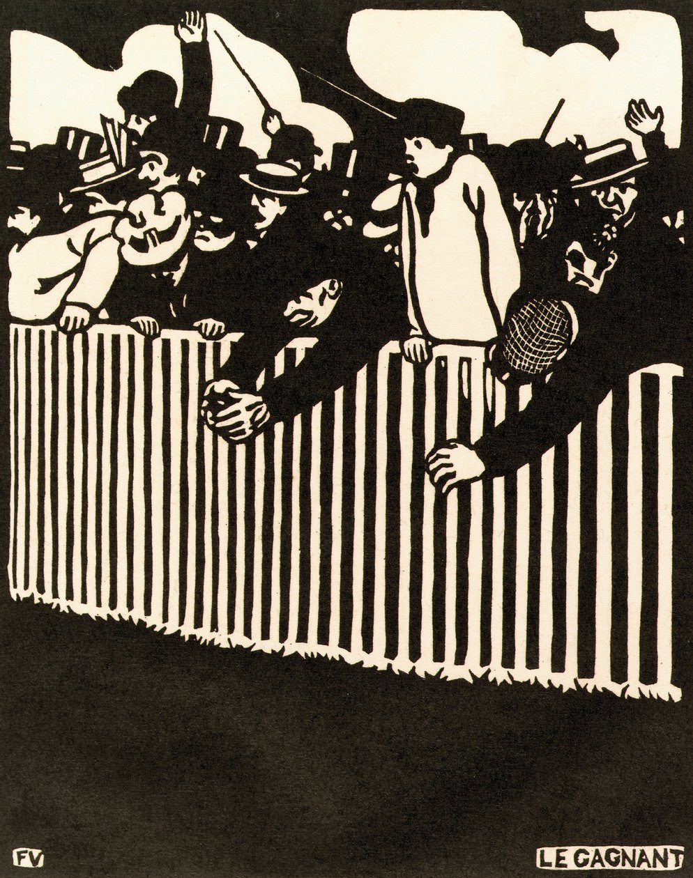Zwycięzca, 1898 autorstwa Felix Edouard Vallotton