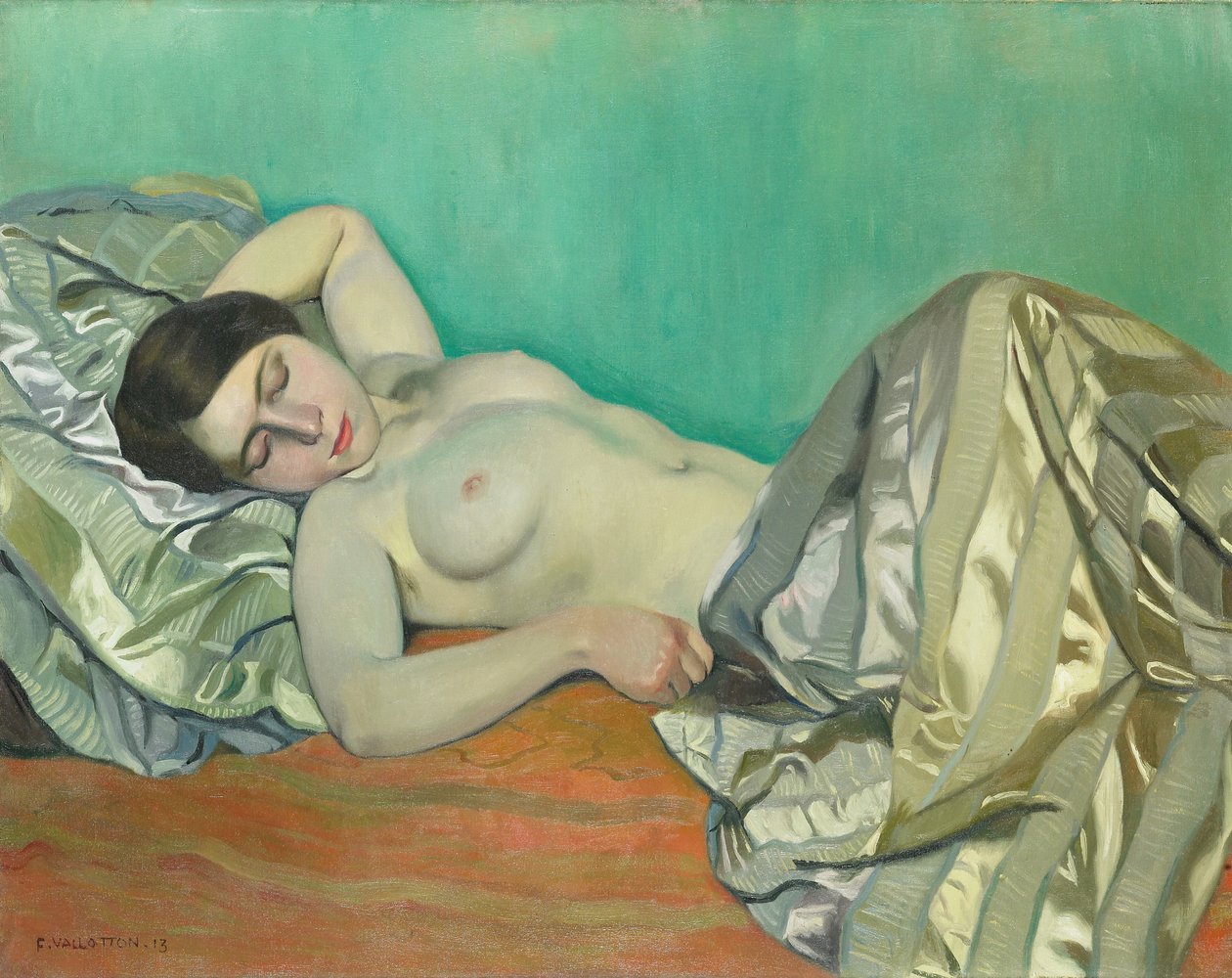 Tors leżącej kobiety, 1913 autorstwa Felix Edouard Vallotton