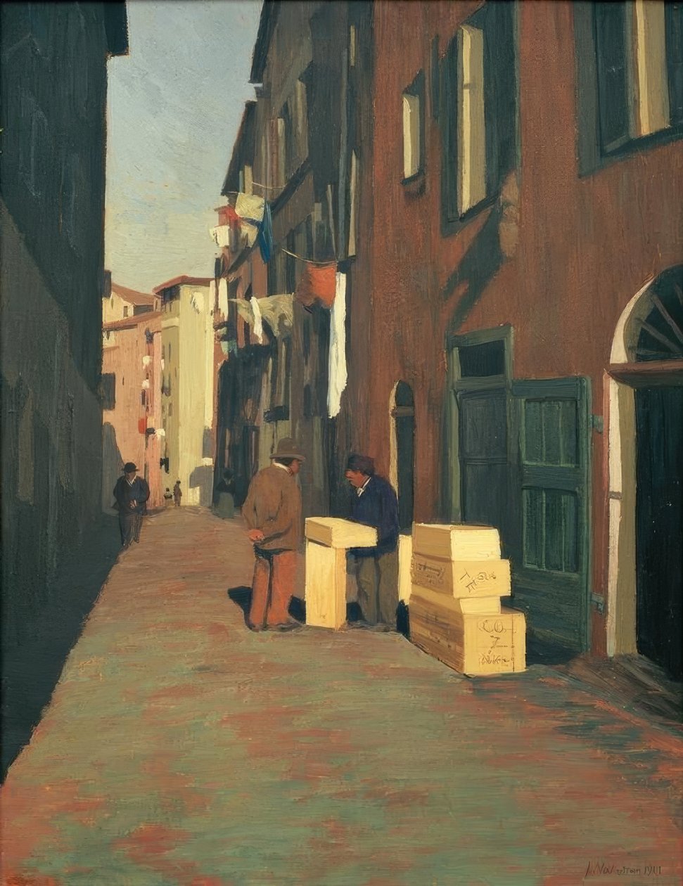Stara ulica w Nicei? autorstwa Felix Edouard Vallotton