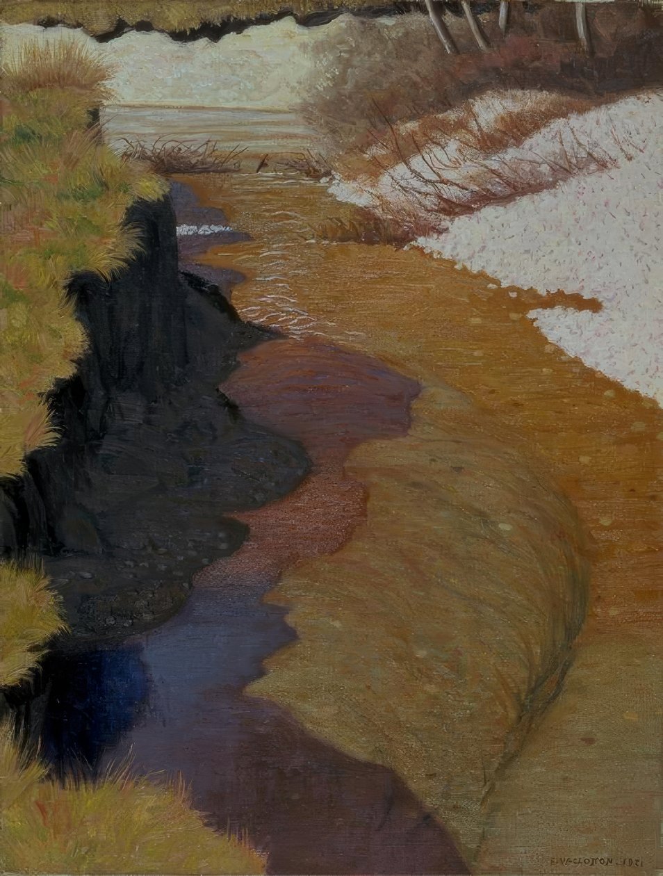 Widok na Cagne autorstwa Felix Edouard Vallotton