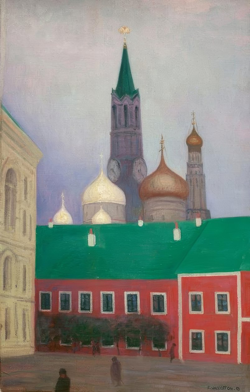 Widok z Kremla wieczorem autorstwa Felix Edouard Vallotton
