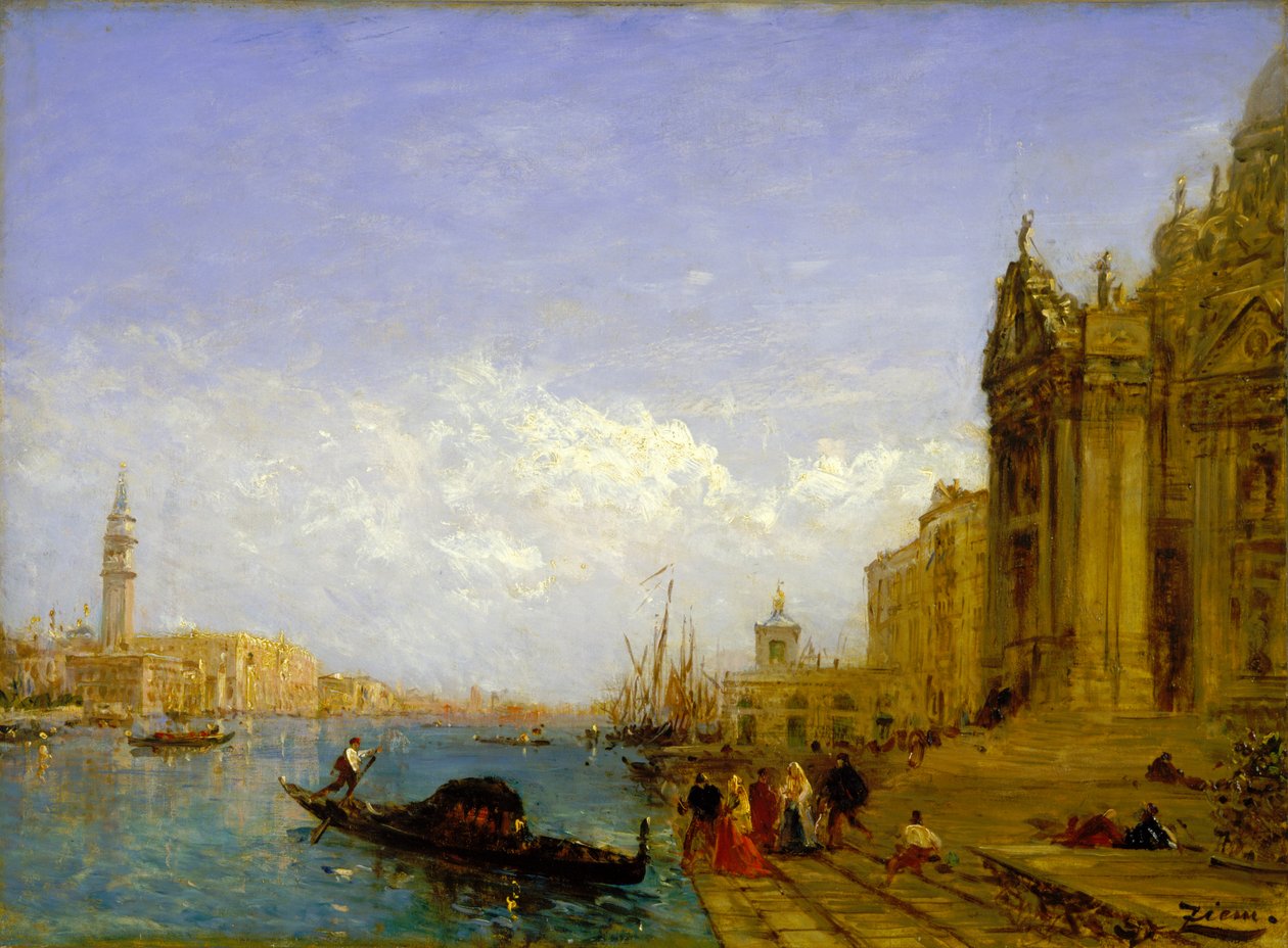 Scena wenecka autorstwa Felix Francois Georges Philibert Ziem