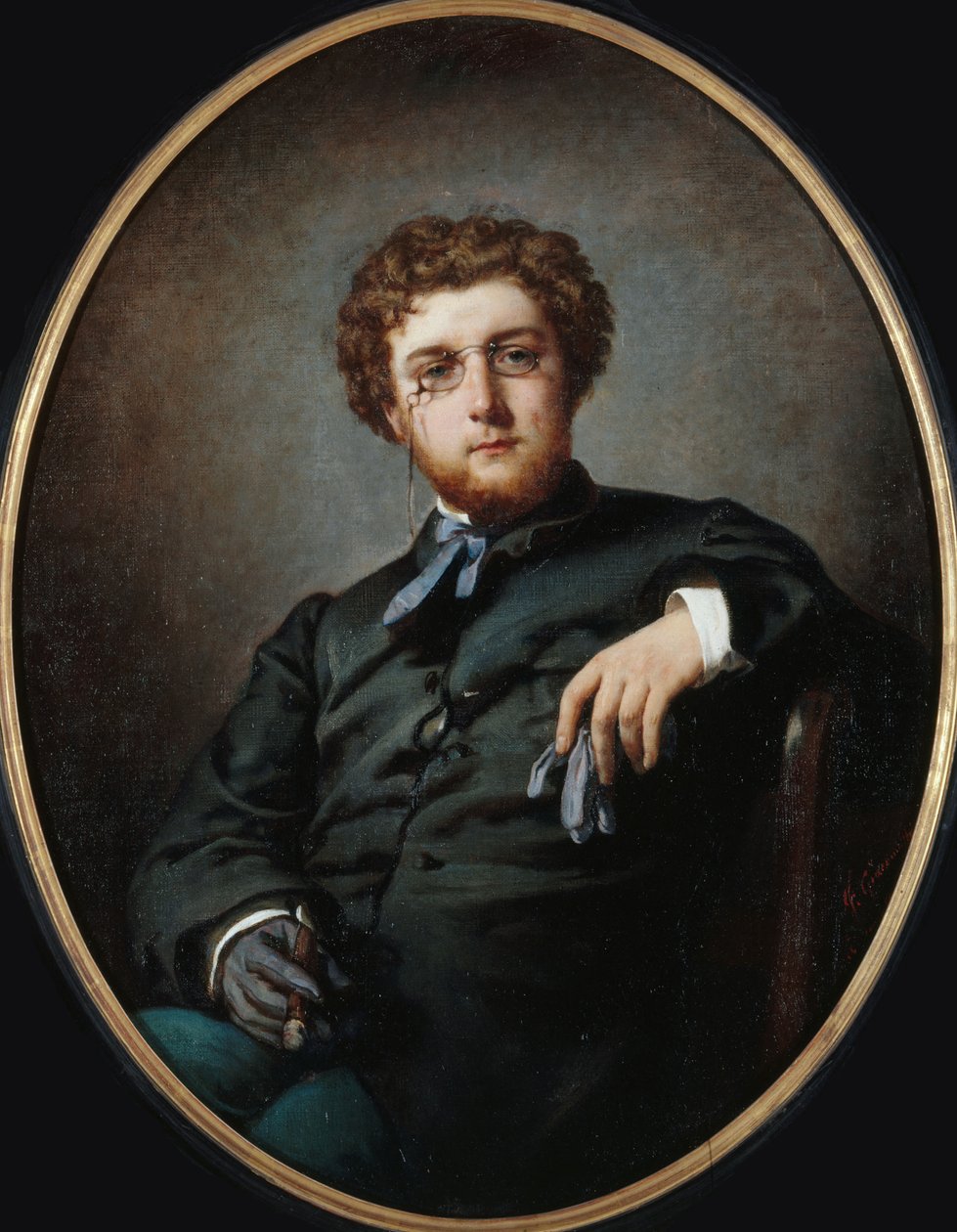 Portret kompozytora Georgesa Bizeta 1838-1875, ok. 1865. autorstwa Felix Henri Giacomotti