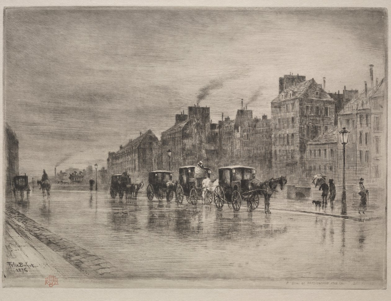 Zimowy poranek na Quai de l