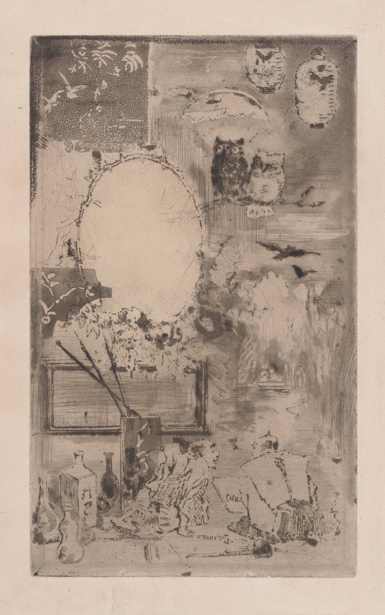 Chrzest japoński, 1860-98. autorstwa Felix Hilaire Buhot