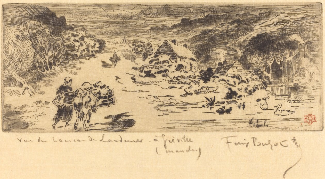 Wejście do Landemer (Haga) autorstwa Felix Hilaire Buhot