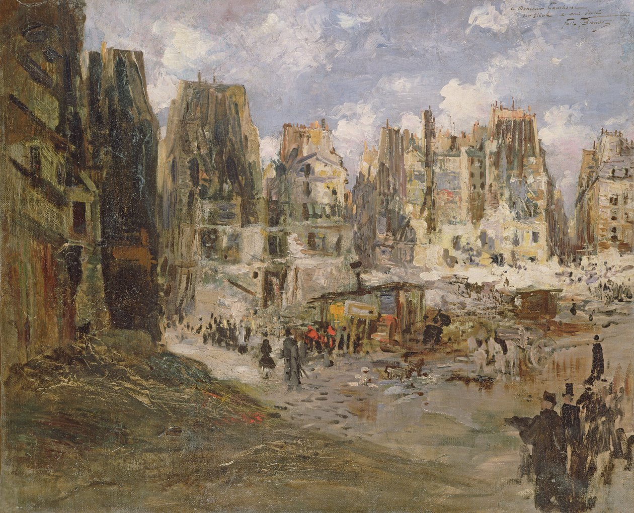 Butte aux Moulins autorstwa Felix Hilaire Buhot