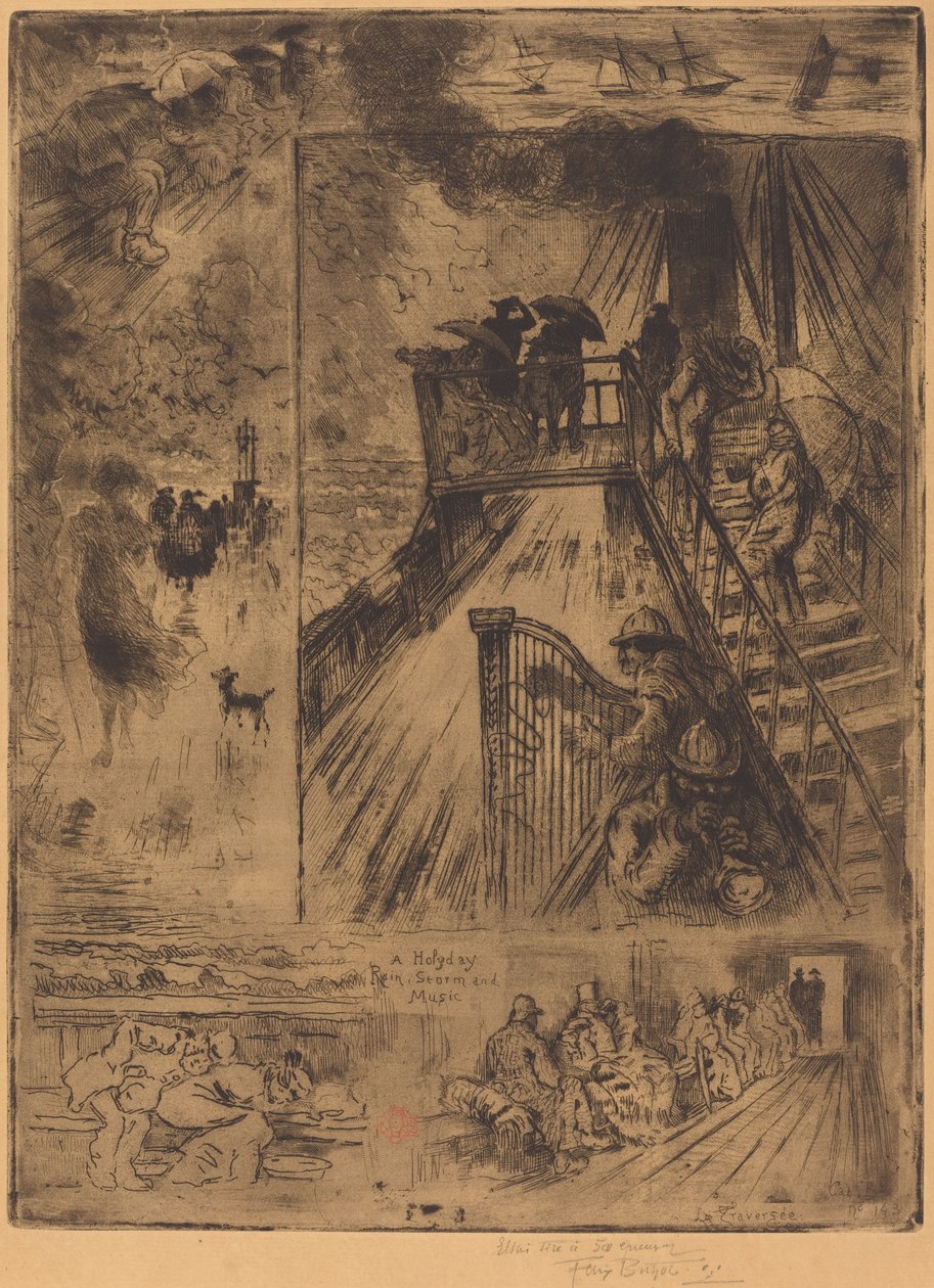 Przejście Przejście, 1879-1885. autorstwa Felix Hilaire Buhot
