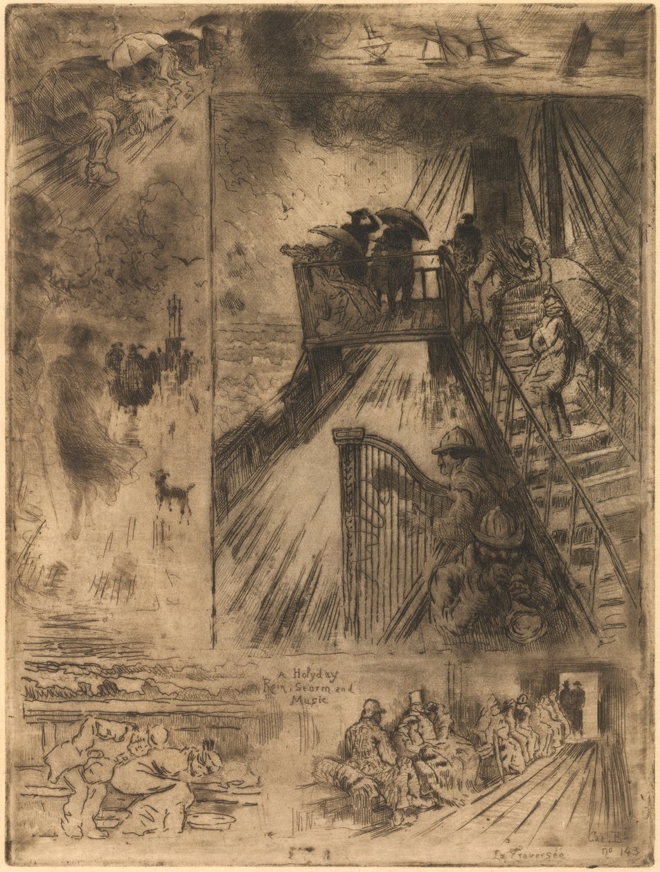 Przejście Przejście, 1879-1885. autorstwa Felix Hilaire Buhot