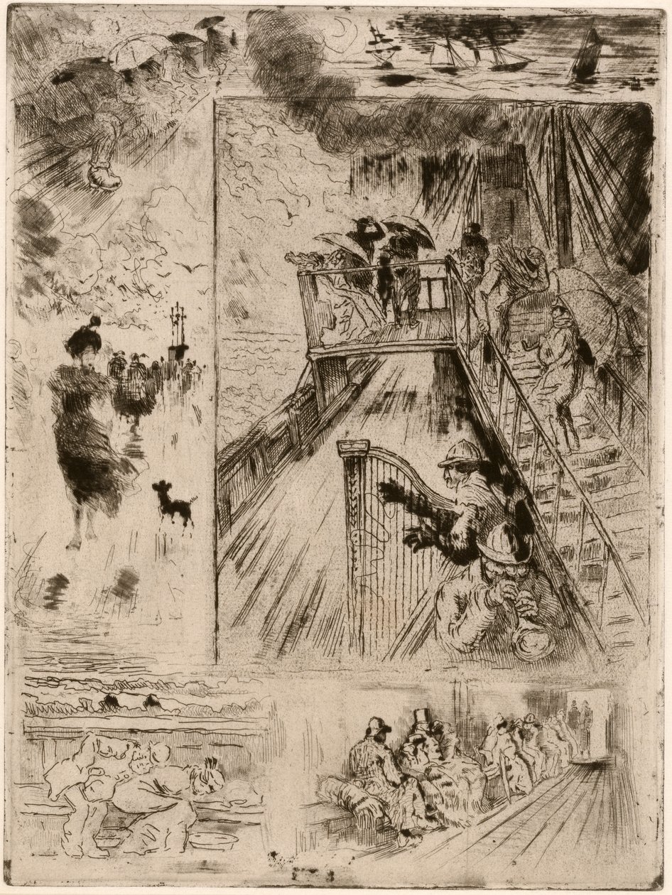 Przejście Przejście, 1879-1885. autorstwa Felix Hilaire Buhot