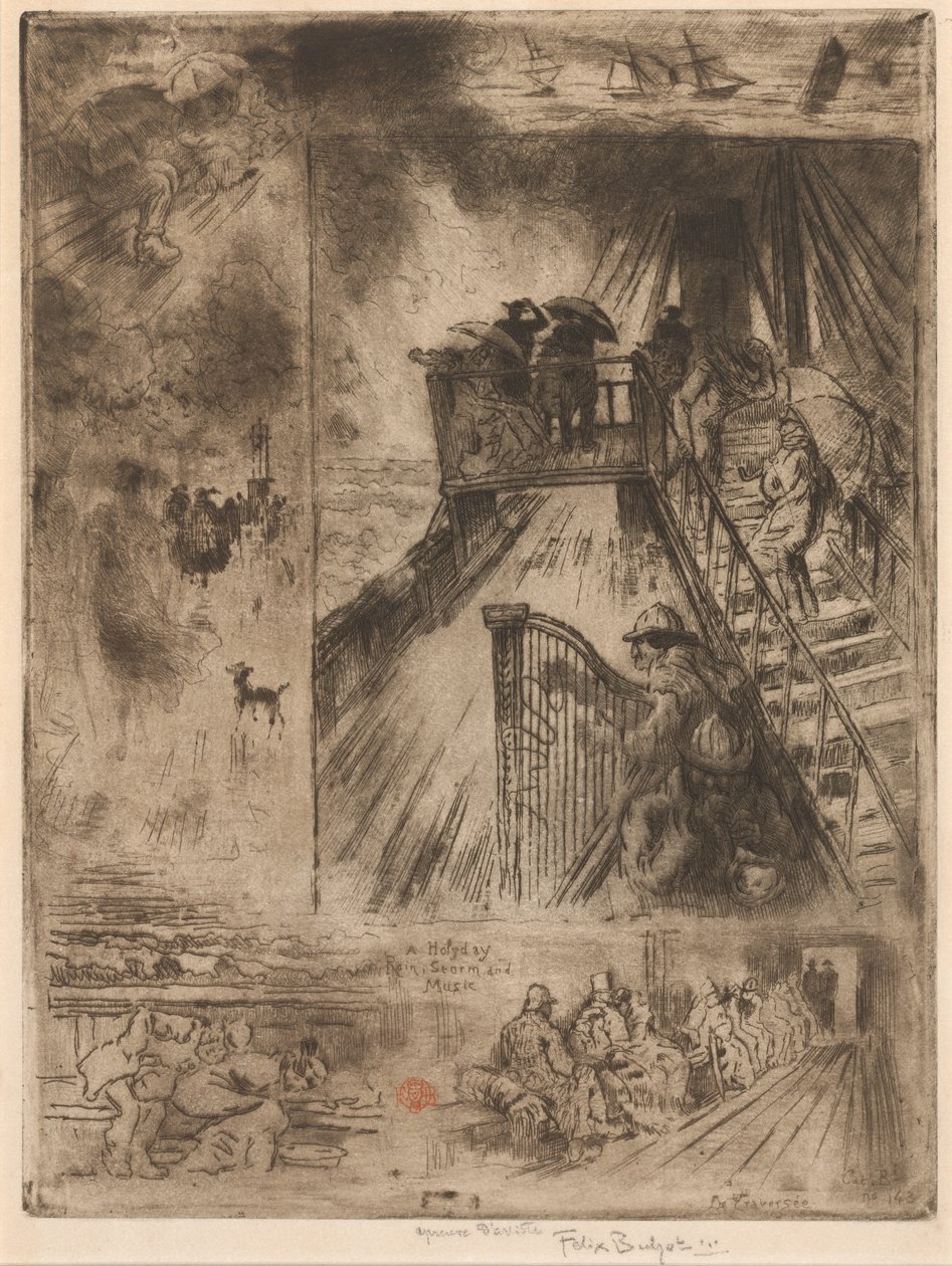 Przejście Przejście, 1879-1885. autorstwa Felix Hilaire Buhot