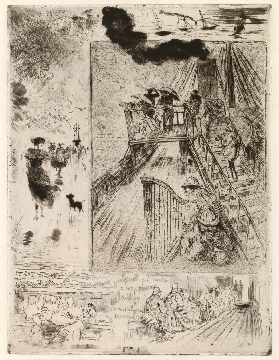 La Traversee (Przejście) autorstwa Felix Hilaire Buhot