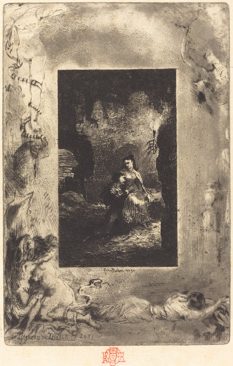 Grobowiec diabła autorstwa Felix Hilaire Buhot