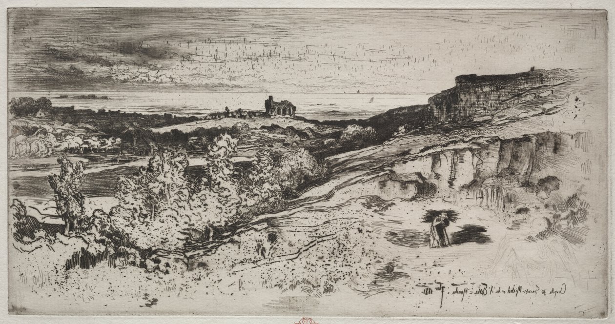 Kaplica Saint-Michel w Estre autorstwa Felix Hilaire Buhot
