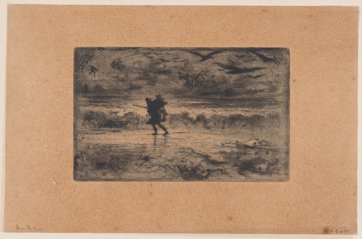 Malarz pejzaży morskich Malarz pejzaży morskich, 1860-98. autorstwa Felix Hilaire Buhot