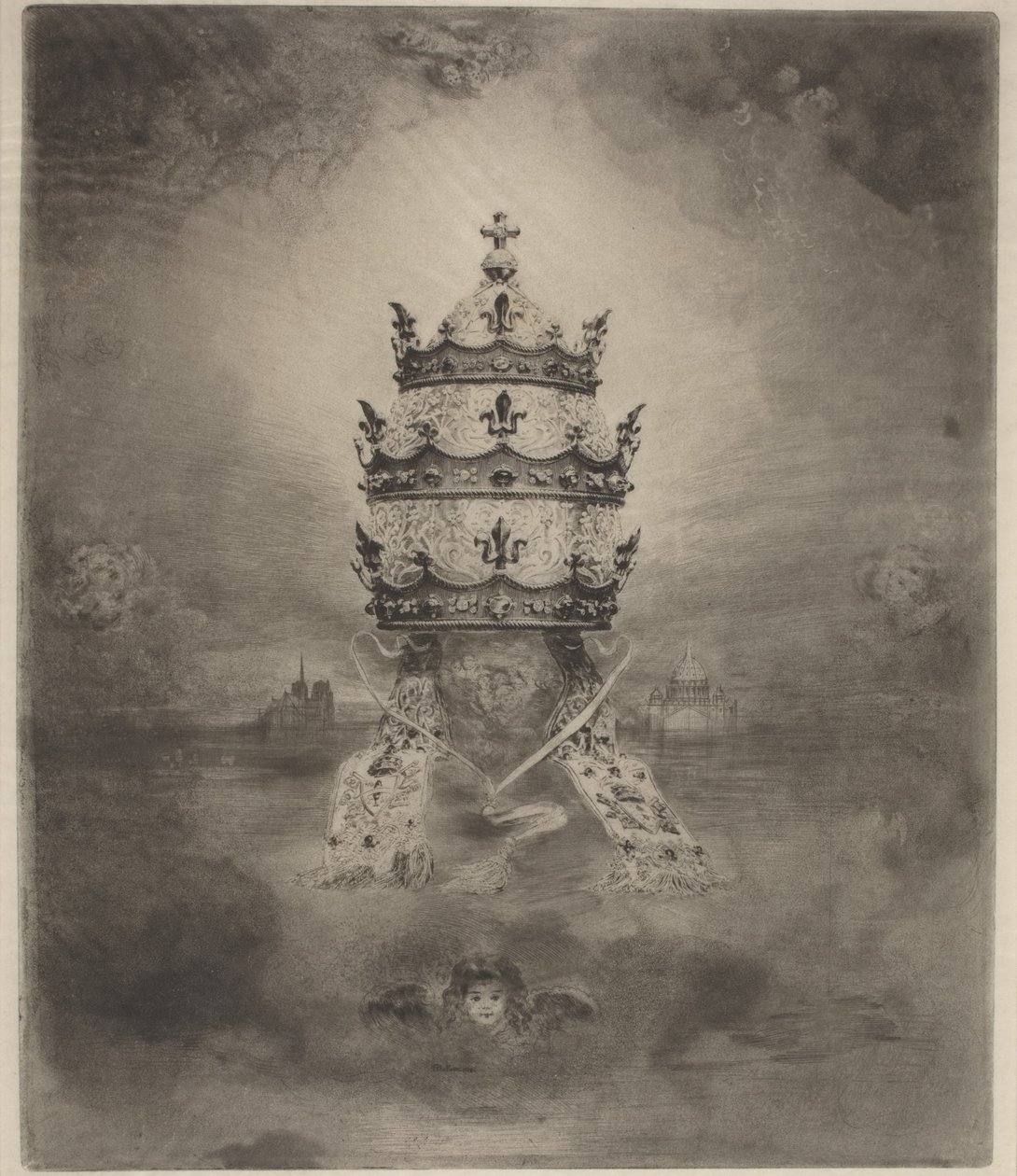 Tiara, 1888. autorstwa Felix Hilaire Buhot