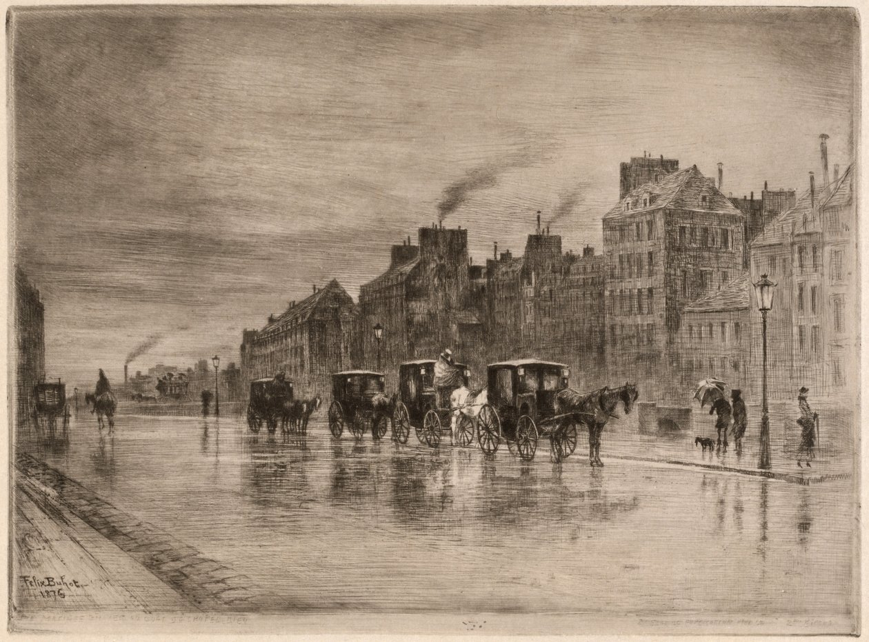 Zimowy poranek na Quai de l