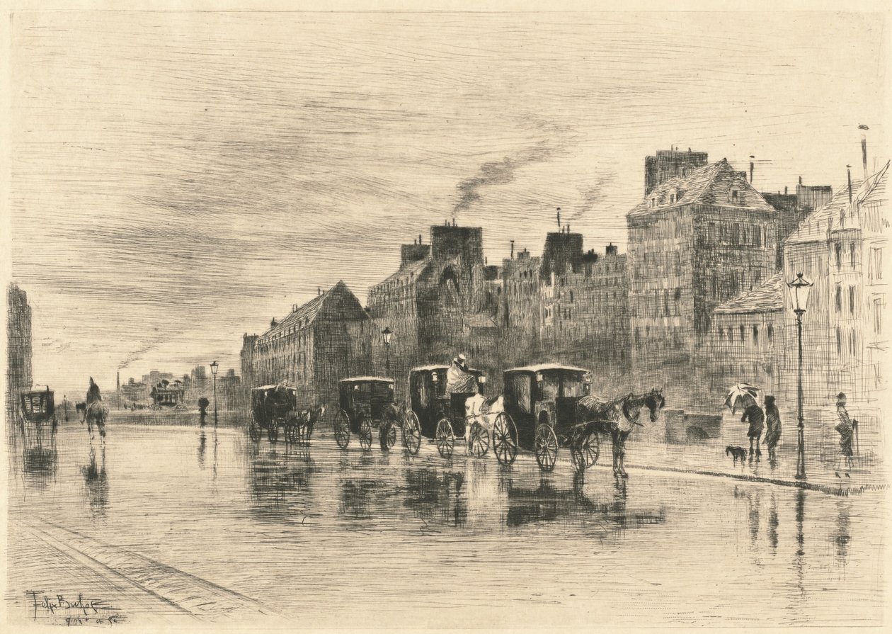 Zimowy poranek na Quai de l