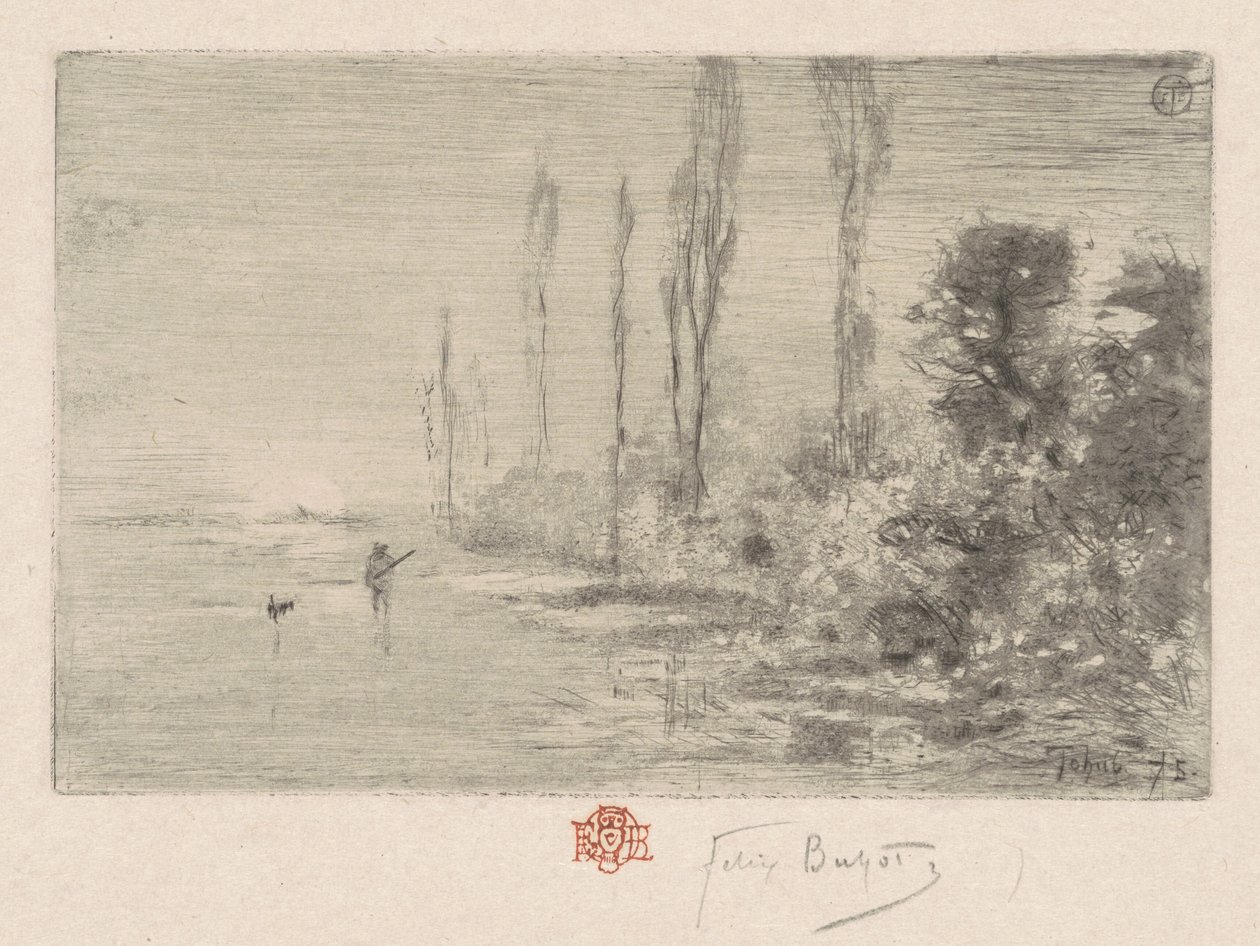 Jesienny poranek, jesienne popołudnie, 1875. autorstwa Felix Hilaire Buhot