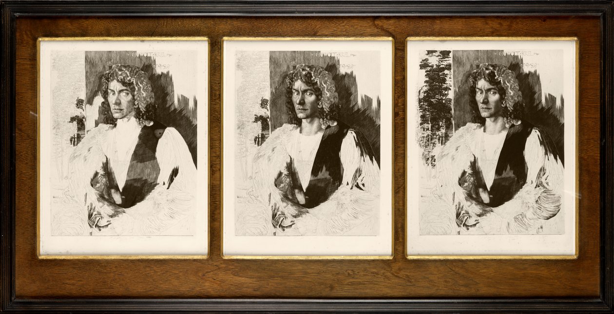 Portret Oswalda Krella (rycina) autorstwa Felix Jasinski