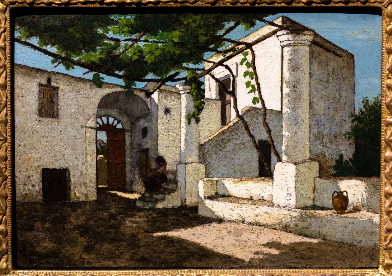 Dziedziniec domu na Capri autorstwa Felix Lionnet