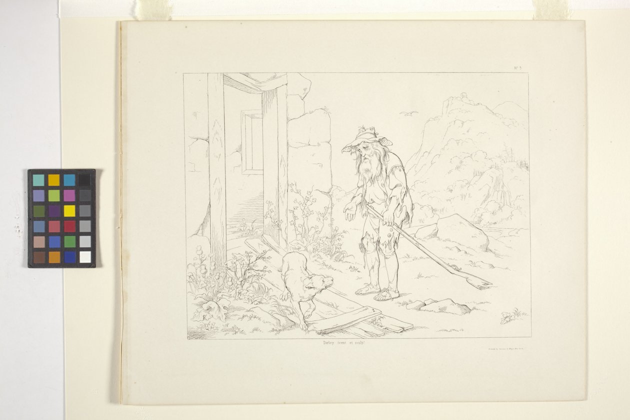Ilustracje Ripa Van Winkle, płyta 5 (litografia) autorstwa Felix Octavius Carr Darley
