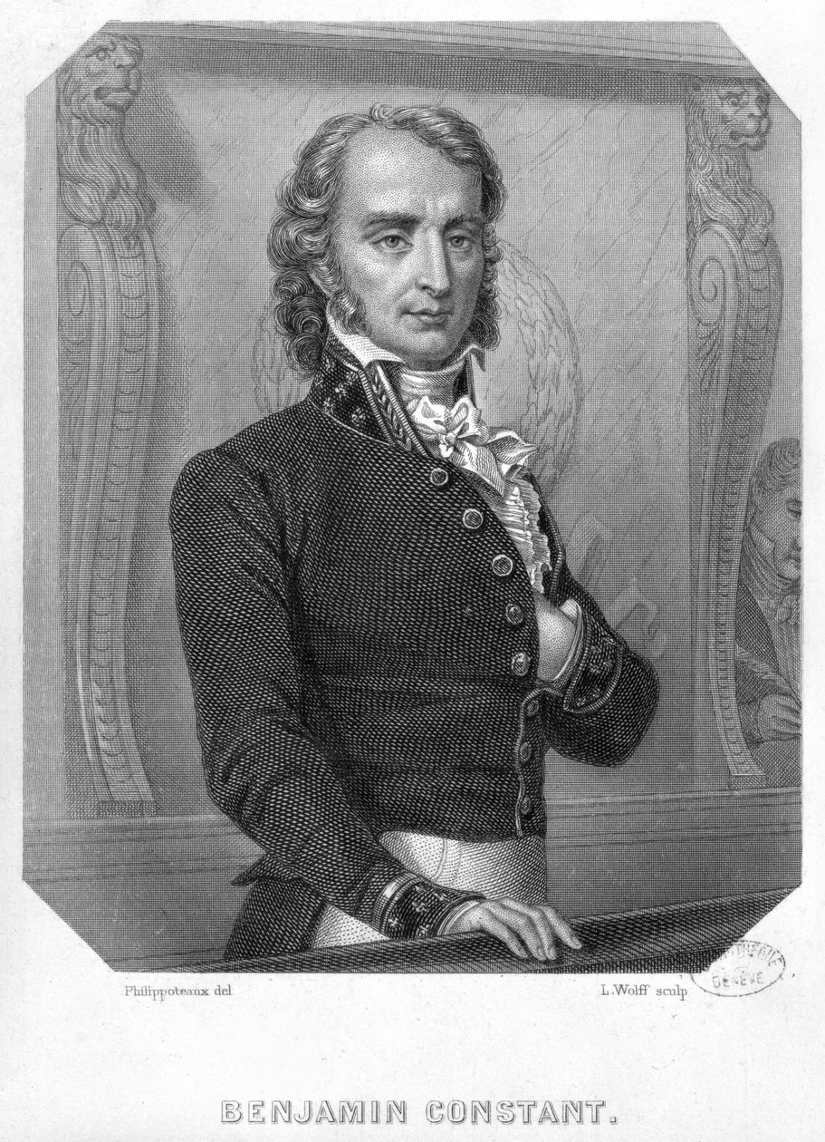Henri Benjamin Constant de Rebecque (1767-1830) w Tribune autorstwa Felix Philippoteaux