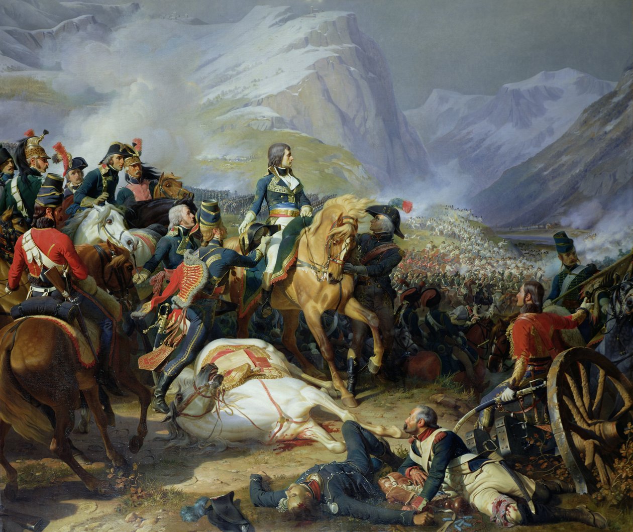 Bitwa pod Rivoli, 1844 (patrz także 176686) autorstwa Felix Philippoteaux