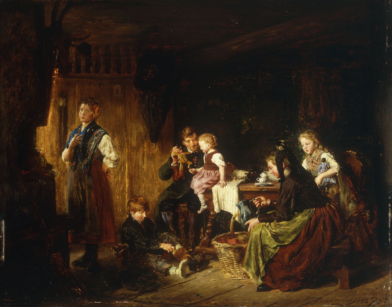 Rozrywki popołudniowe, 1875 autorstwa Felix Schlesinger