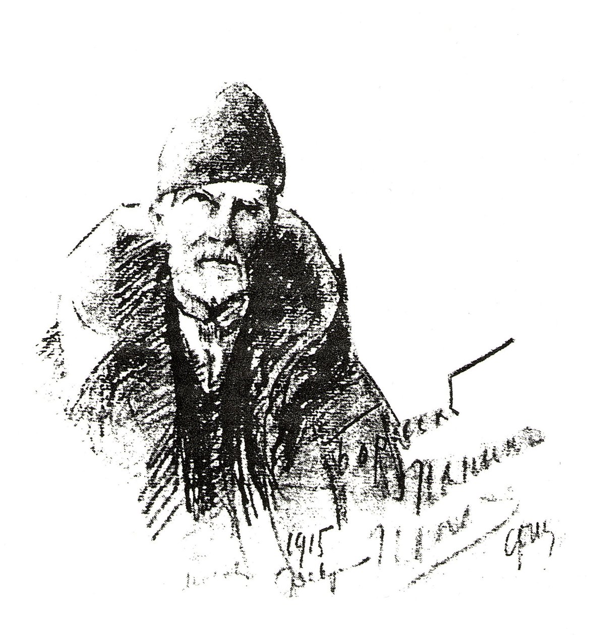 Portret Ojca Iwana Chaliapinna: .n autorstwa Feodor Chaliapin