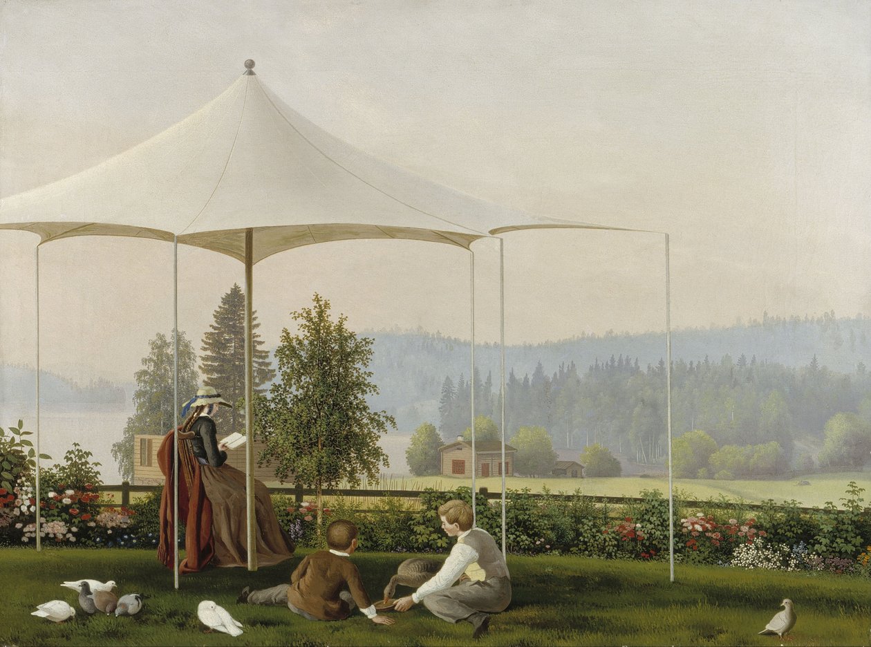 W ogrodzie Haminalahti autorstwa Ferdinand von Wright