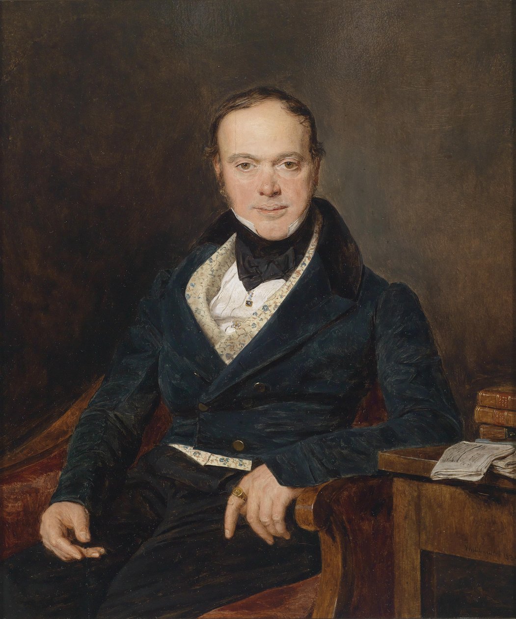 Portret bankiera Augusta Waltera autorstwa Ferdinand Georg Waldmuller