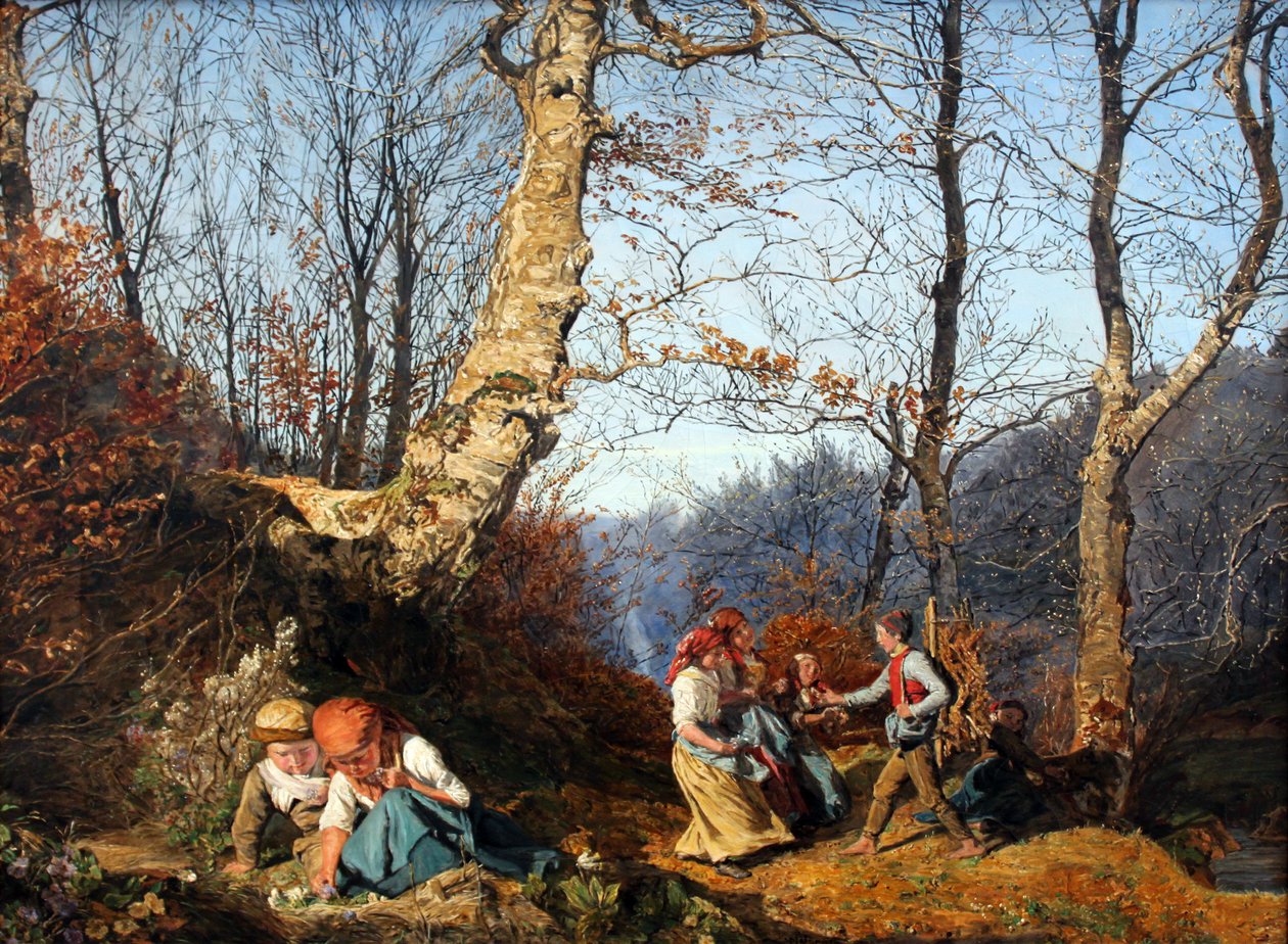 Przedwiośnie w Lesie Wiedeńskim autorstwa Ferdinand Georg Waldmuller
