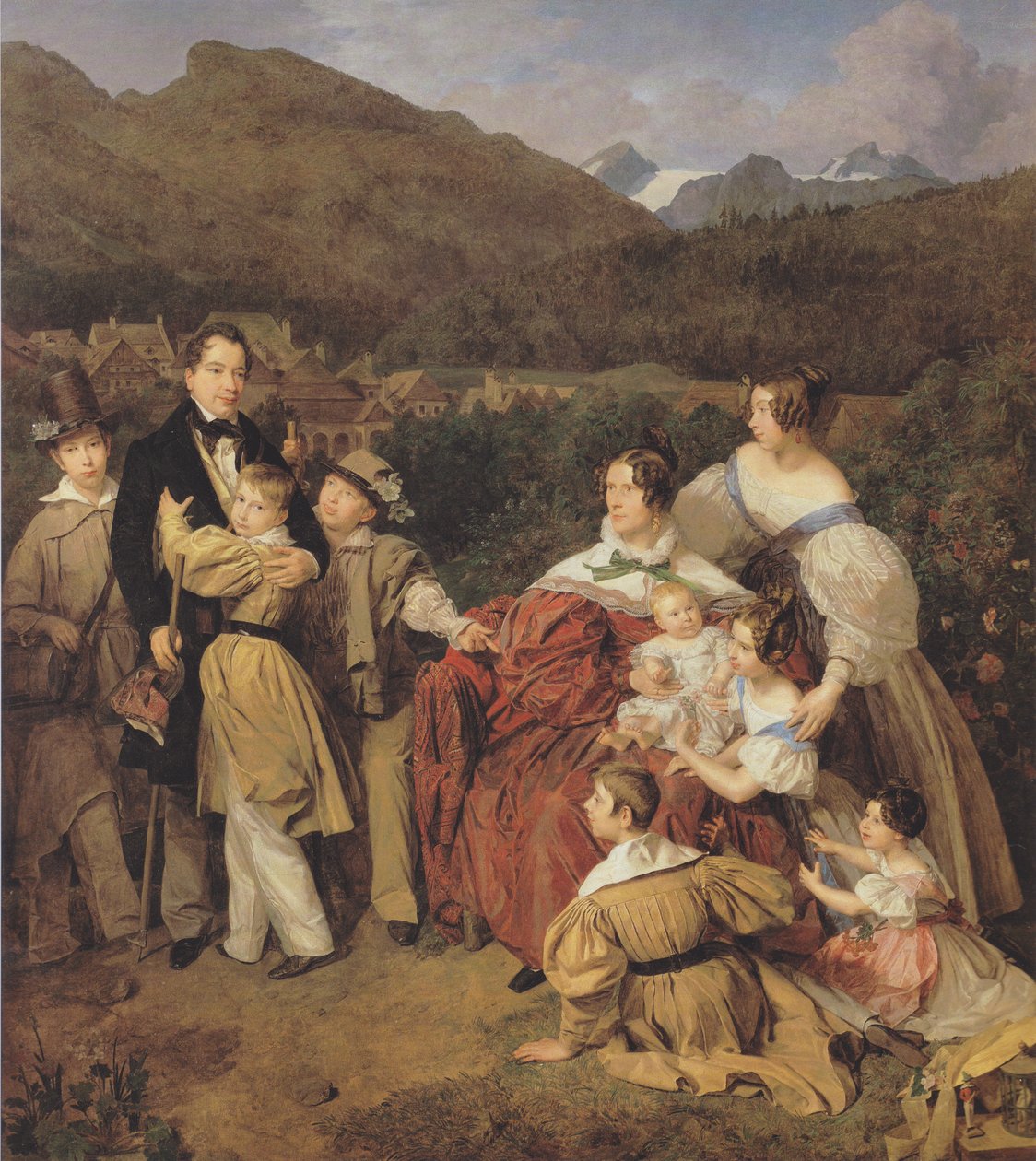 Rodzina dr Josefa Augusta Eltz autorstwa Ferdinand Georg Waldmuller