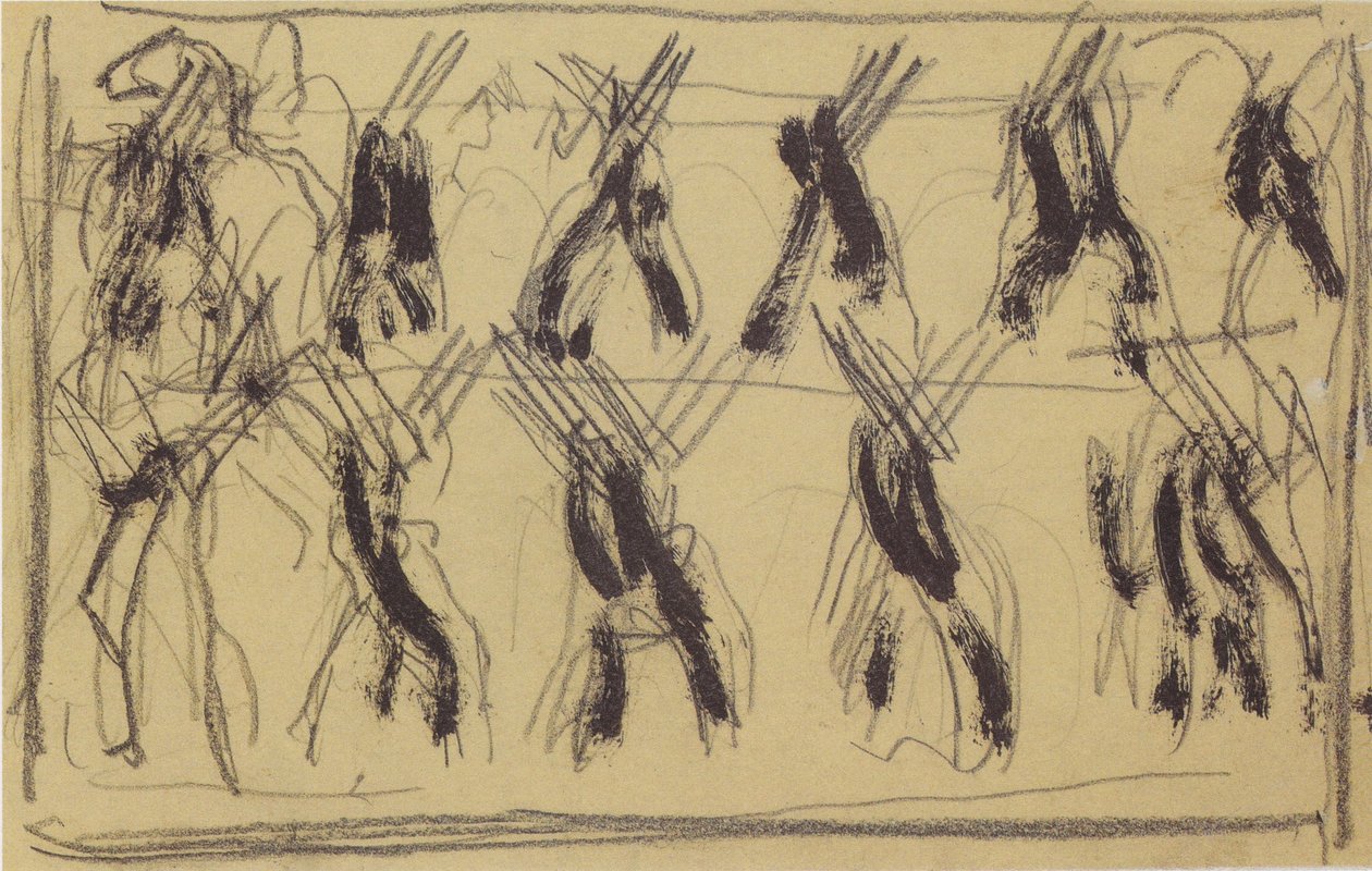  Żołnierze wyprowadzają się autorstwa Ferdinand Hodler